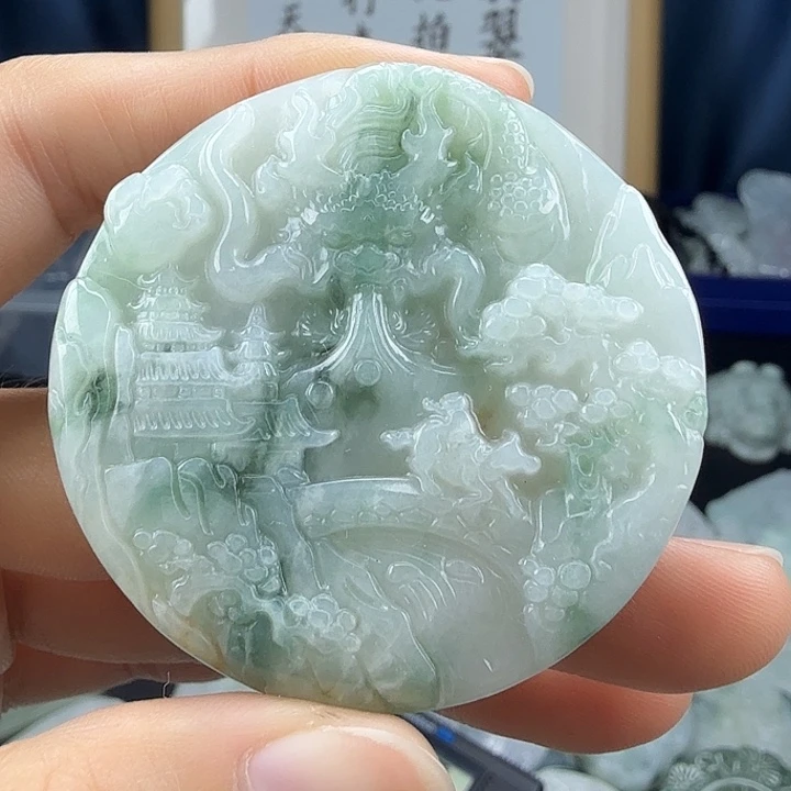 翡翠未镶嵌颈饰翡翠