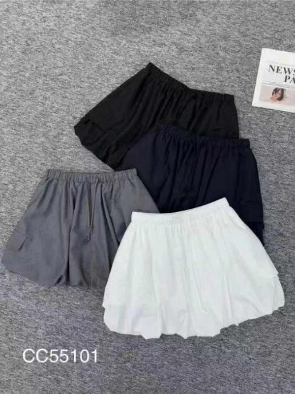 【南油张贝贝】新款时尚百搭显瘦设计感花苞裙55101