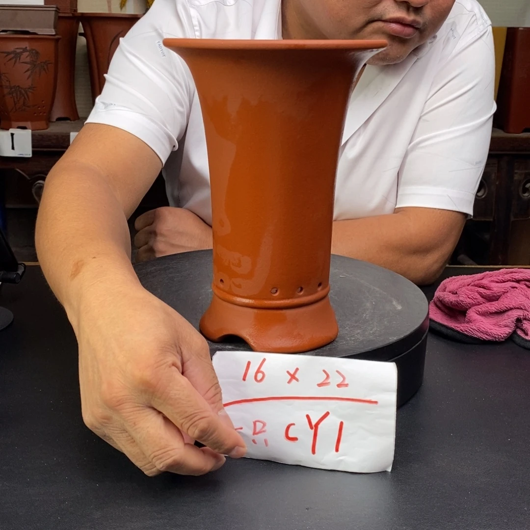 紫砂花盆货号一只CY1