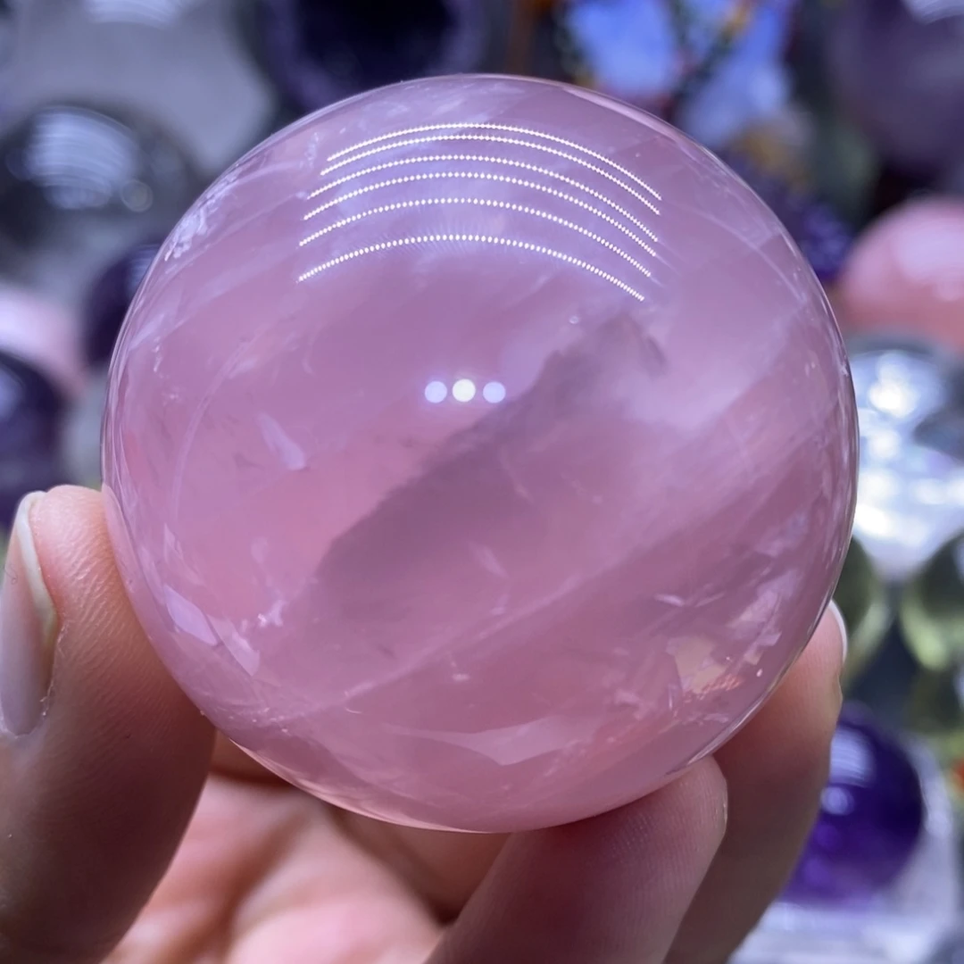未镶嵌珠宝半成品水晶567粉水晶