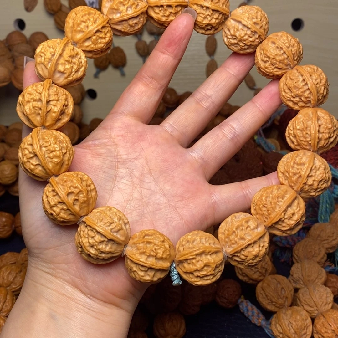 文玩核桃手串天**志麒麟纹元宝