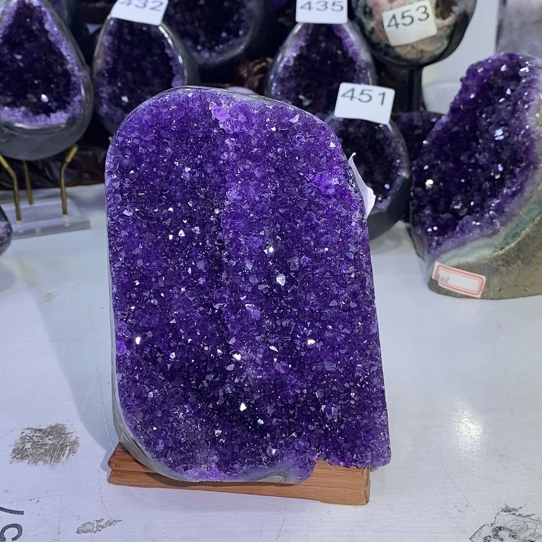 未镶嵌紫晶珠宝半成品328