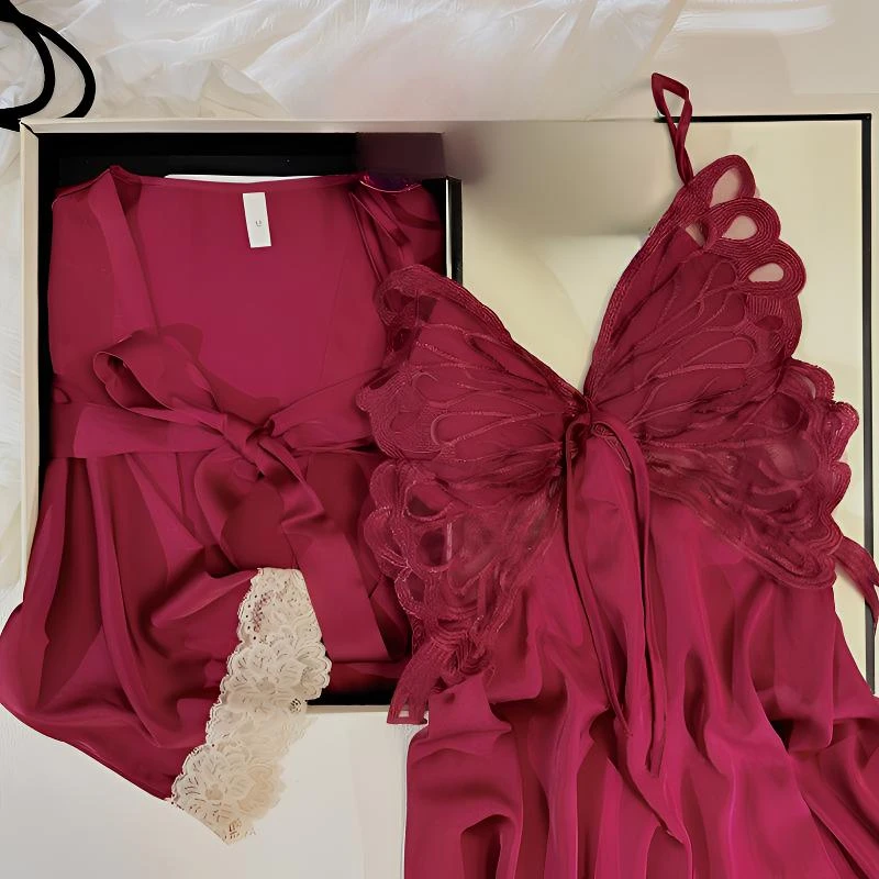 结婚礼物送新人新娘实用的送给闺蜜姐姐订婚高档性感红色睡衣礼盒