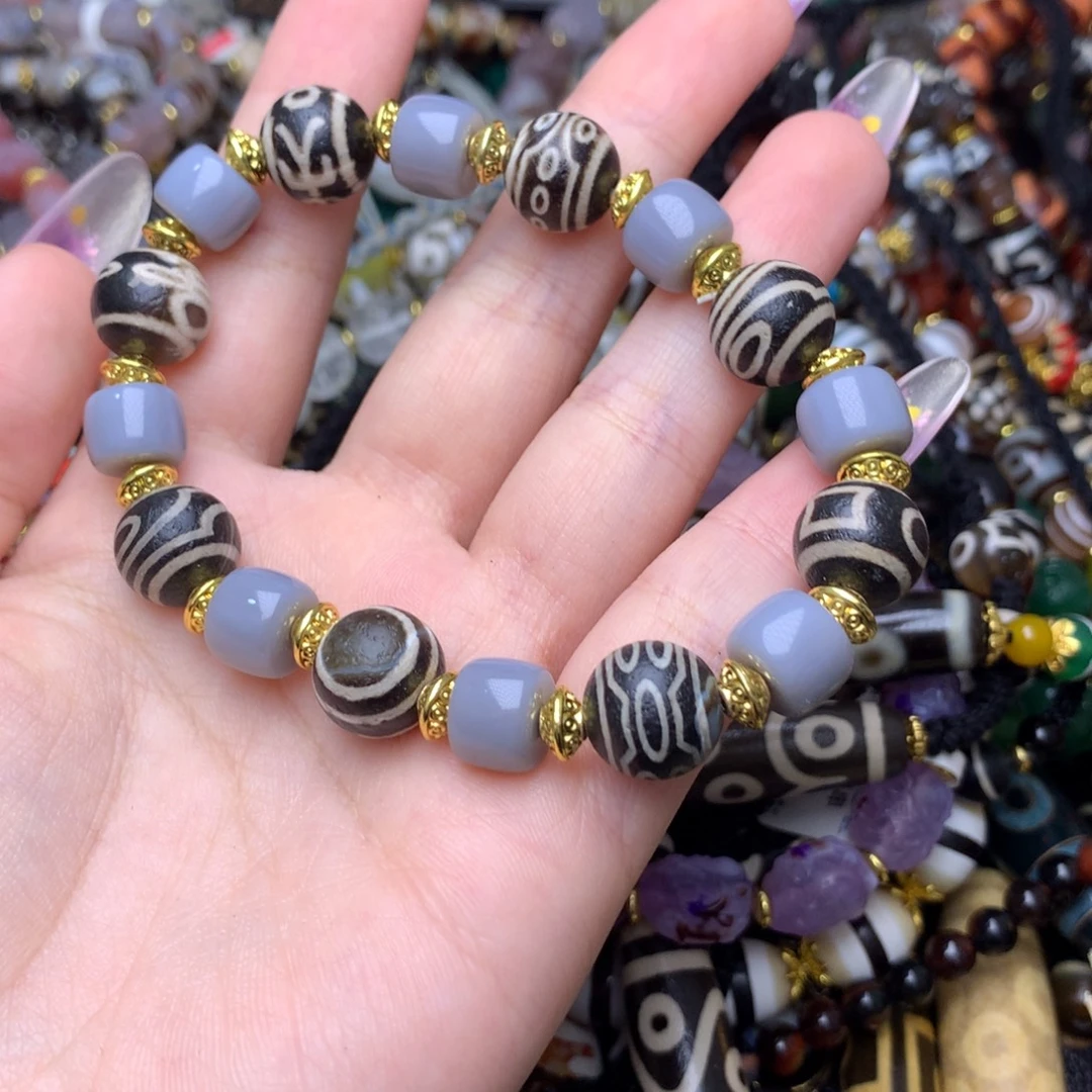 玛瑙/玉髓未镶嵌发一条