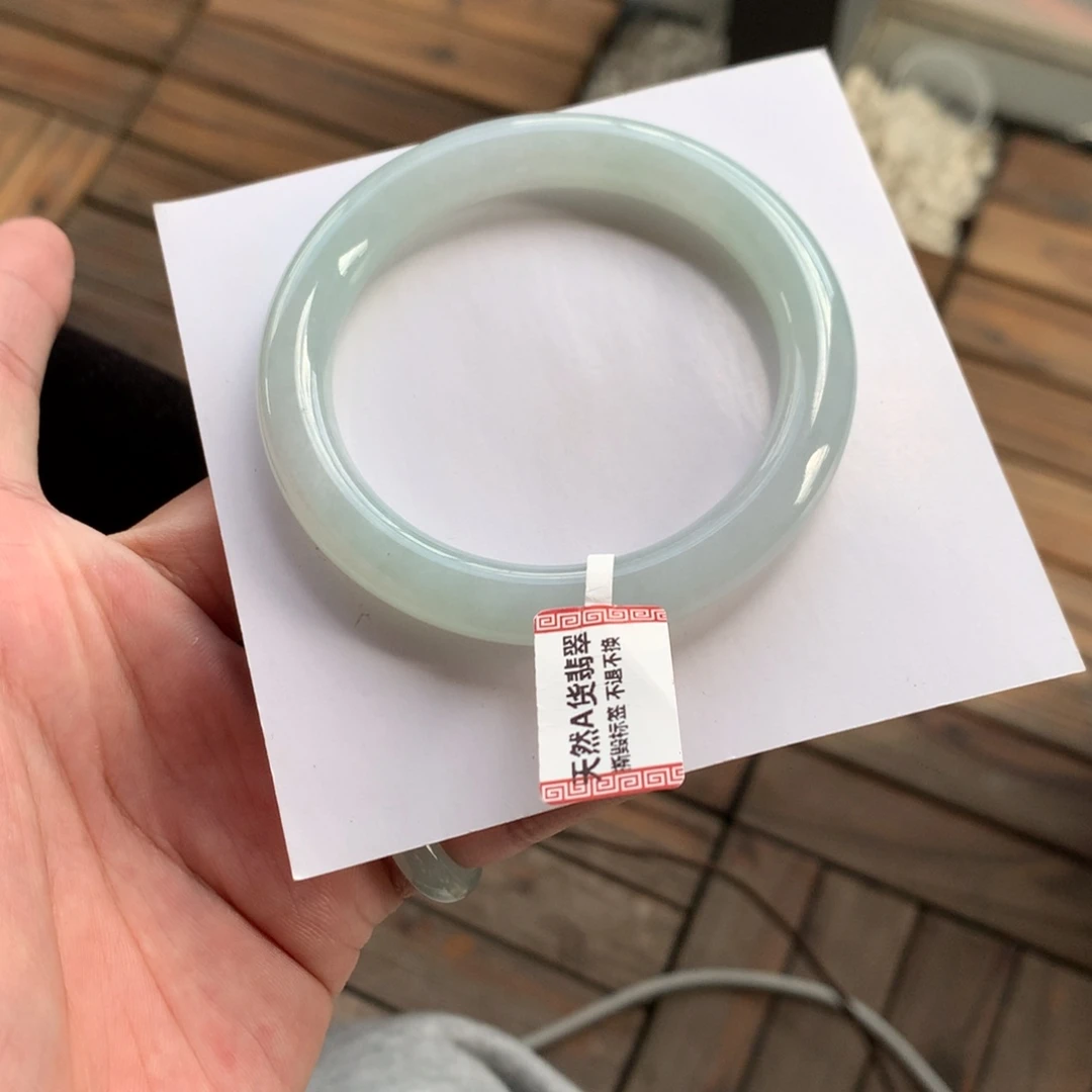 翡翠未镶嵌手镯99号56