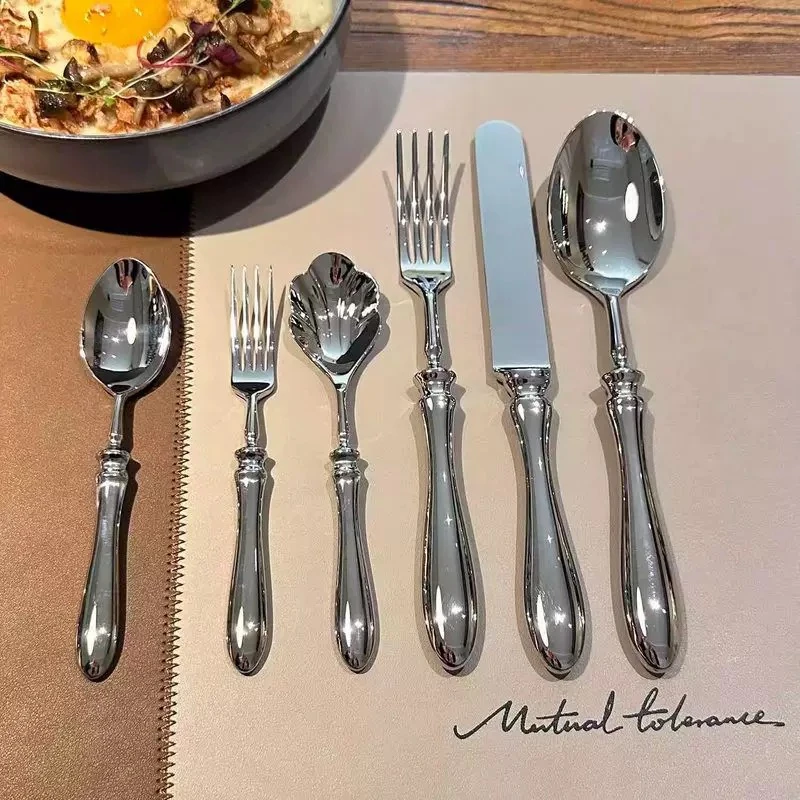 【Roman Column系列】轻奢欧式高档餐具不锈钢西餐刀叉勺牛排刀干饭