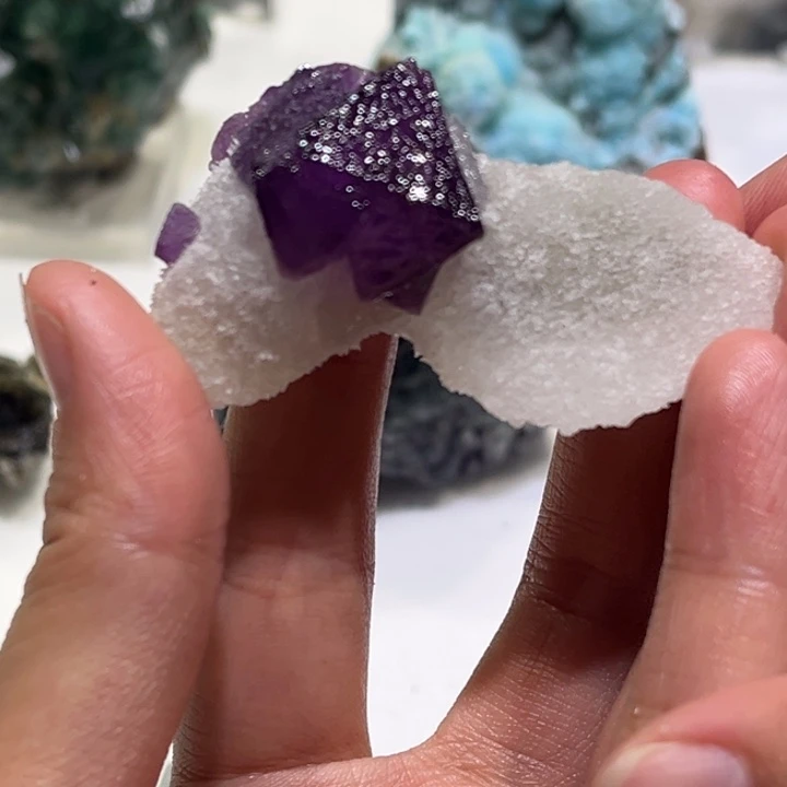 石材浙江八面体萤石