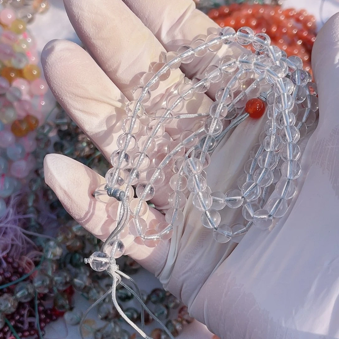 水晶粉幽19+未镶嵌祉**白水晶