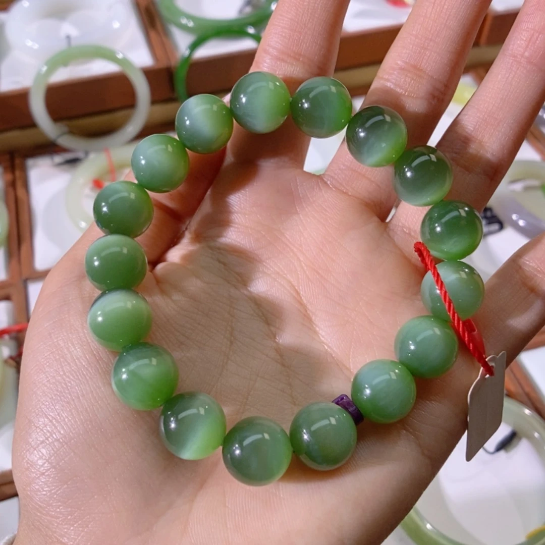 【闪购商品】未镶嵌手串和田玉（碧玉）