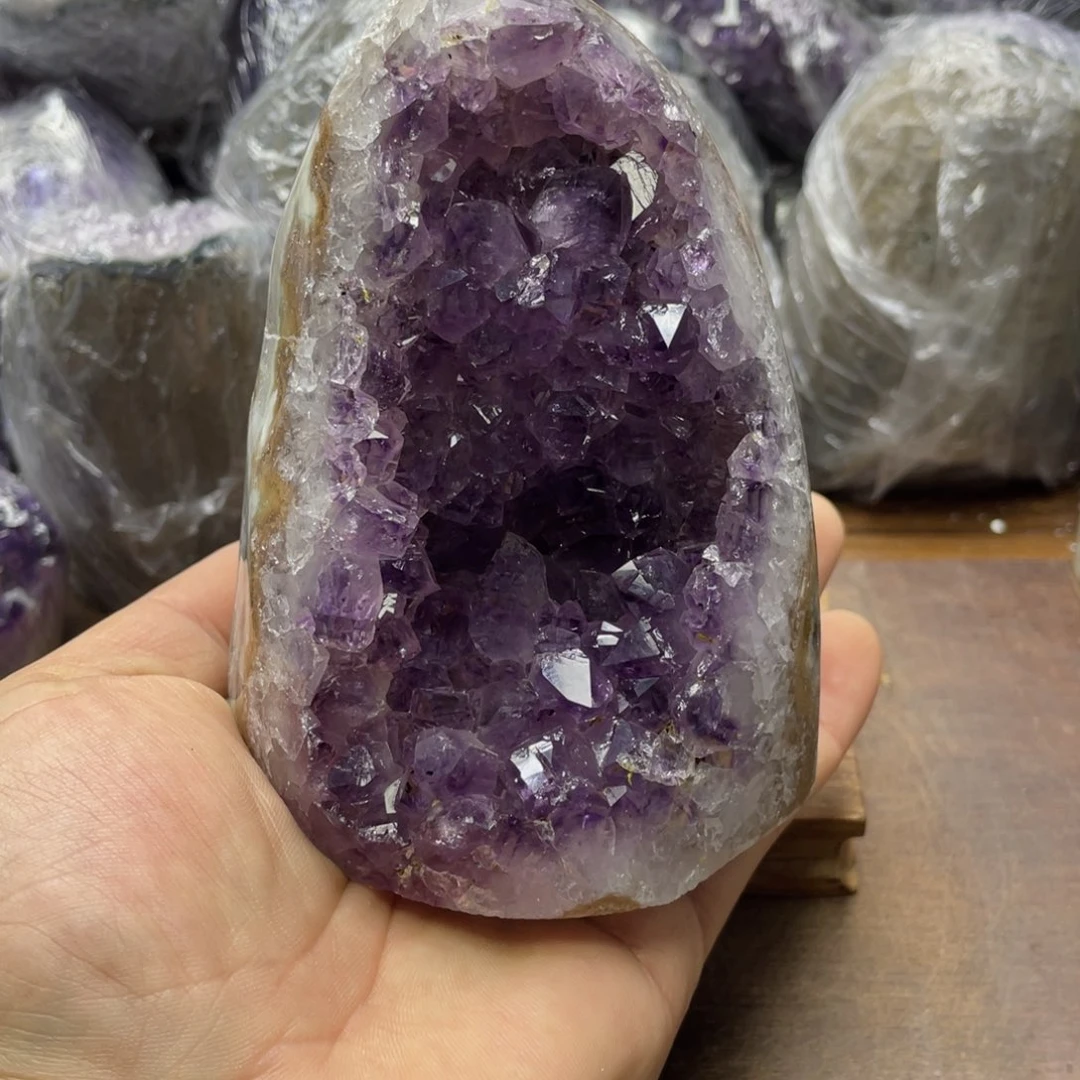 紫晶未镶嵌摆件紫晶