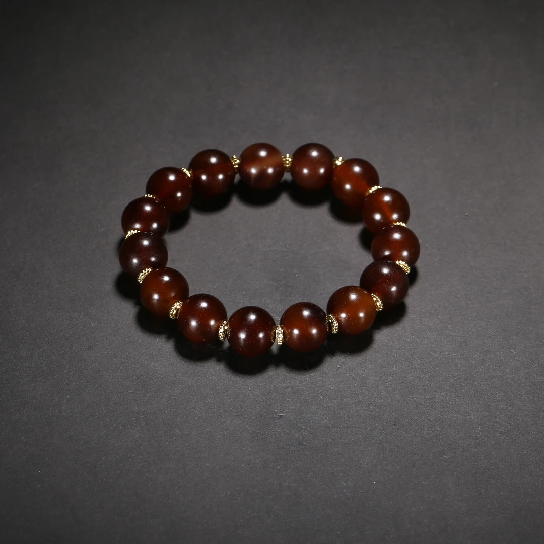 清代*糖球玛瑙手串/03FYG4134/玛瑙【北京文博】