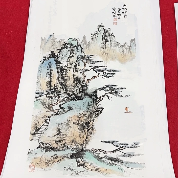 国画花鸟等图案四开