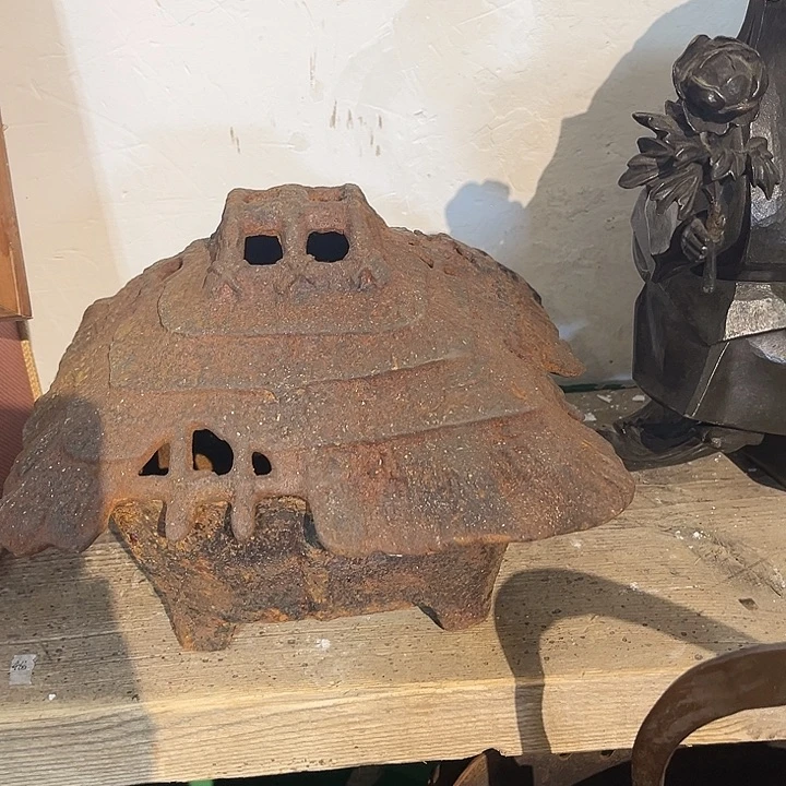 蜜安罐瓷香炉锡茶则