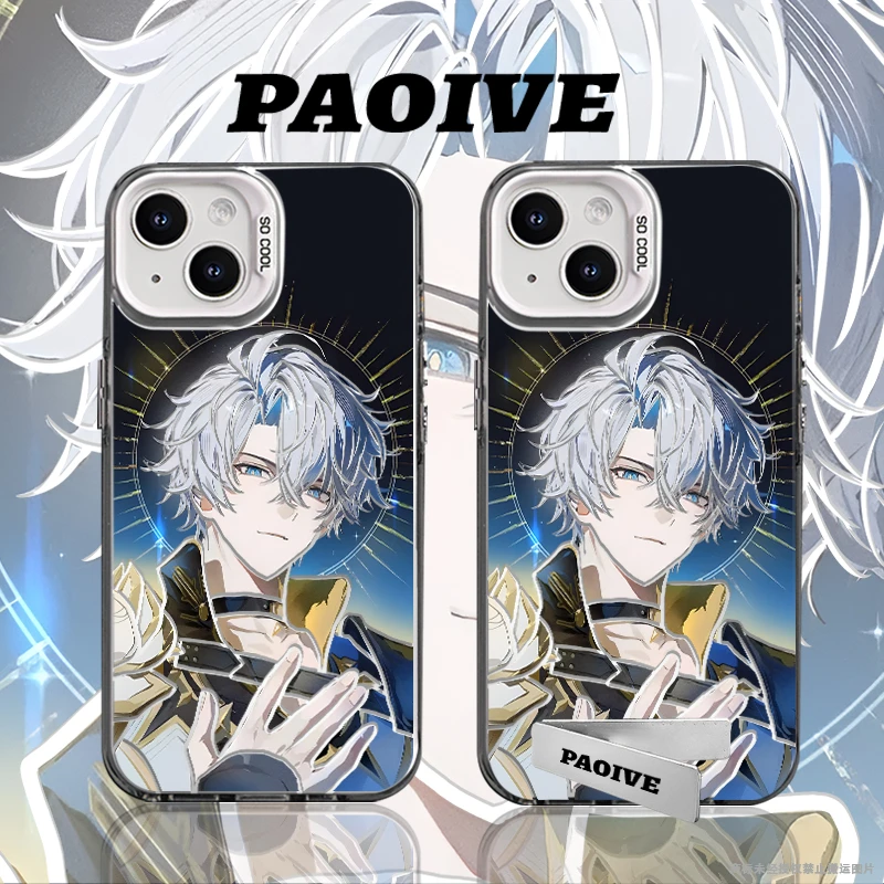 白厄创意适用苹果华为vivoiPhone小米三星防摔彩银手机壳