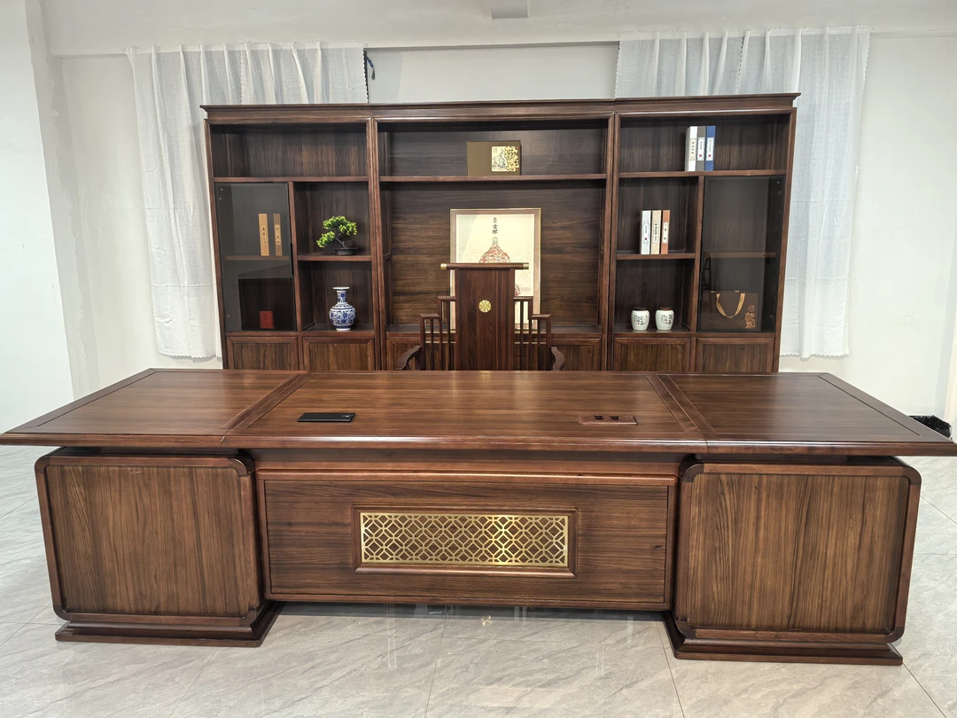 2.8/3.2米   办公桌班台新中式茶桌