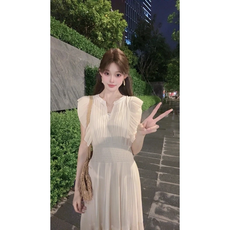 小狐狸PLUS（其他店铺都是仿版）连衣裙长裙小众夏季显瘦法式时尚