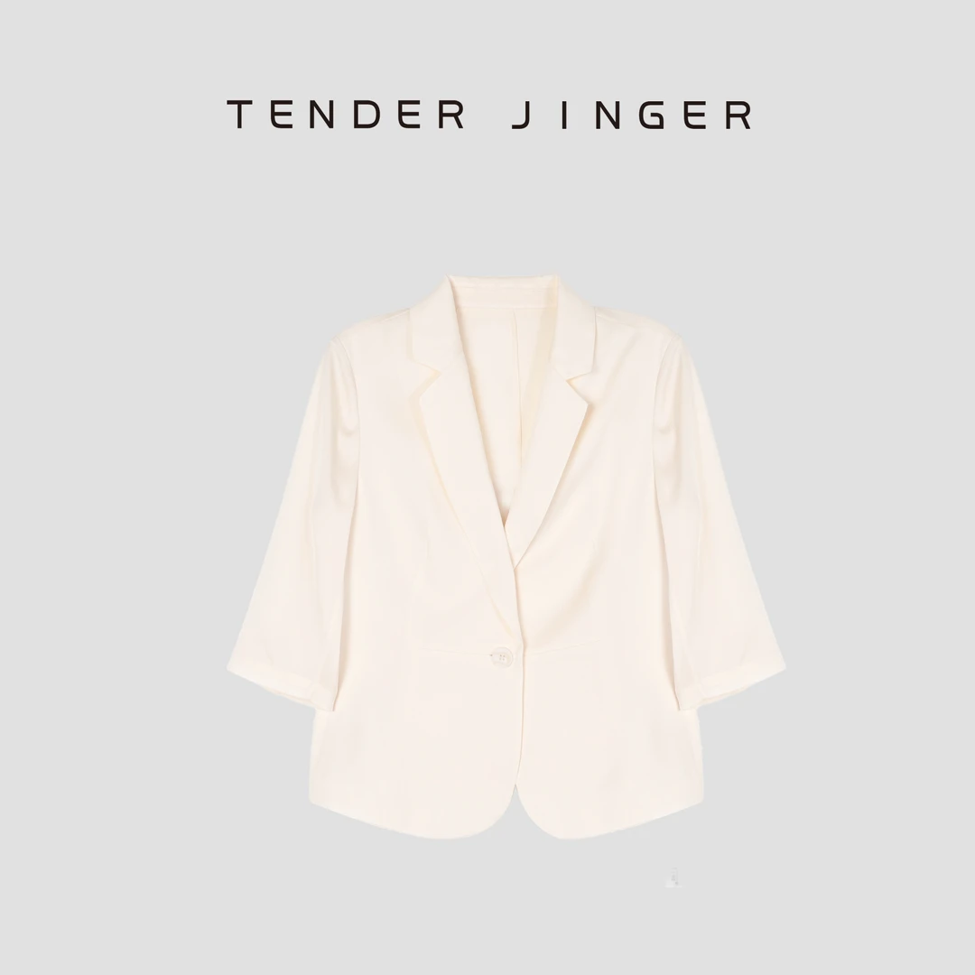 Tender Jinger【专柜】桑蚕丝高级感西装外套T52CAY30650