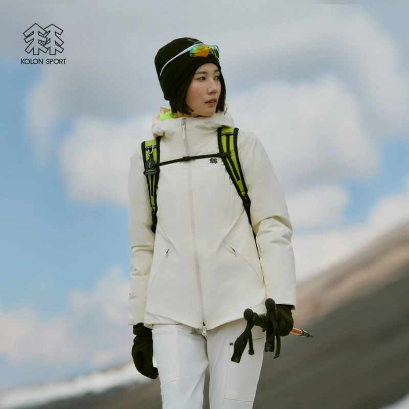 KOLON SPORT可隆羽绒衣女士防风透湿GTX ROCK DOWN防水冲锋衣2级