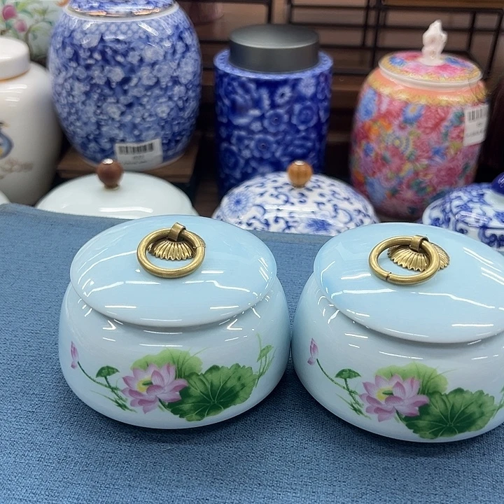 瓷片茶叶罐茶叶罐@@