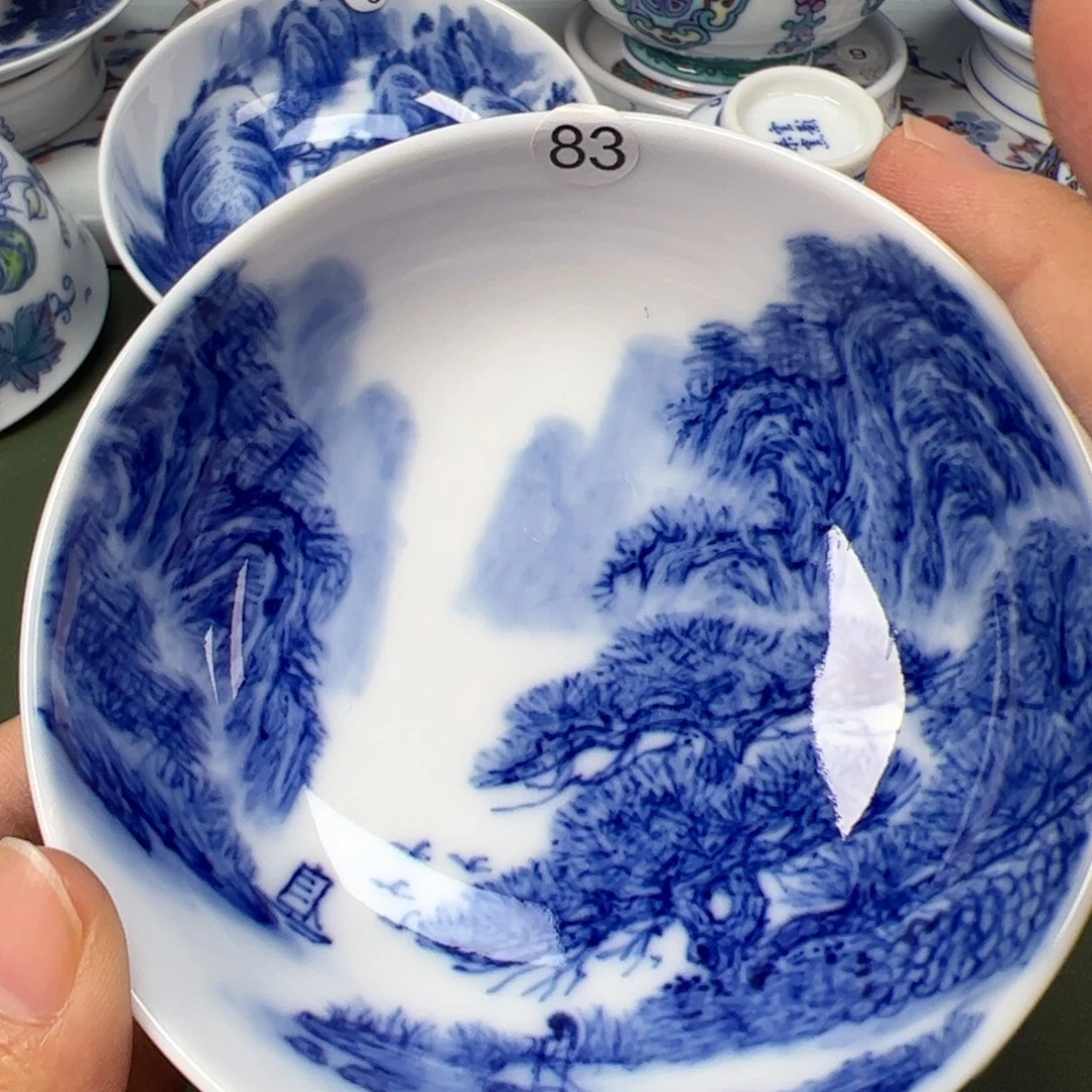 陶瓷景德镇纯手工纯手绘茶具木木83