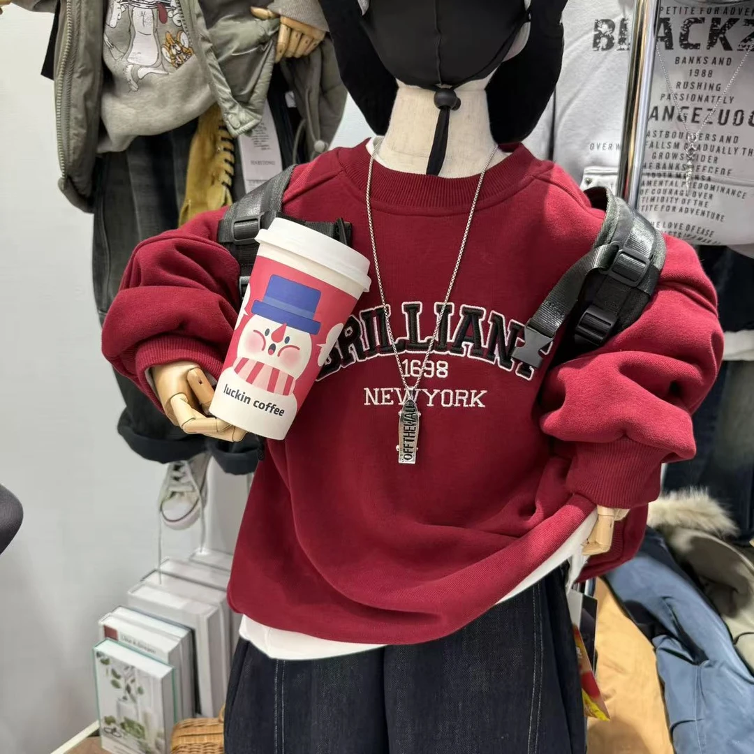 【现货】杭州六小六正版 BY LIUXIAOLIU冬季儿童加绒卫衣20270