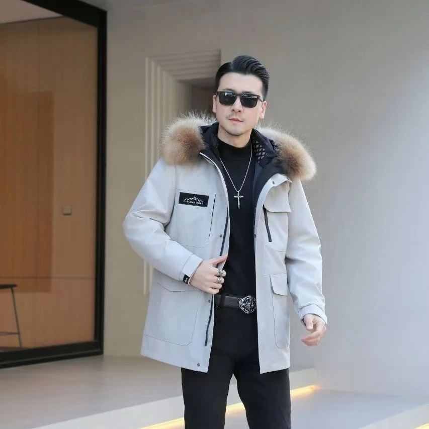 男女同款派克整貂内胆连帽活里活面（内胆+防毛衬+毛袖）加厚冬季