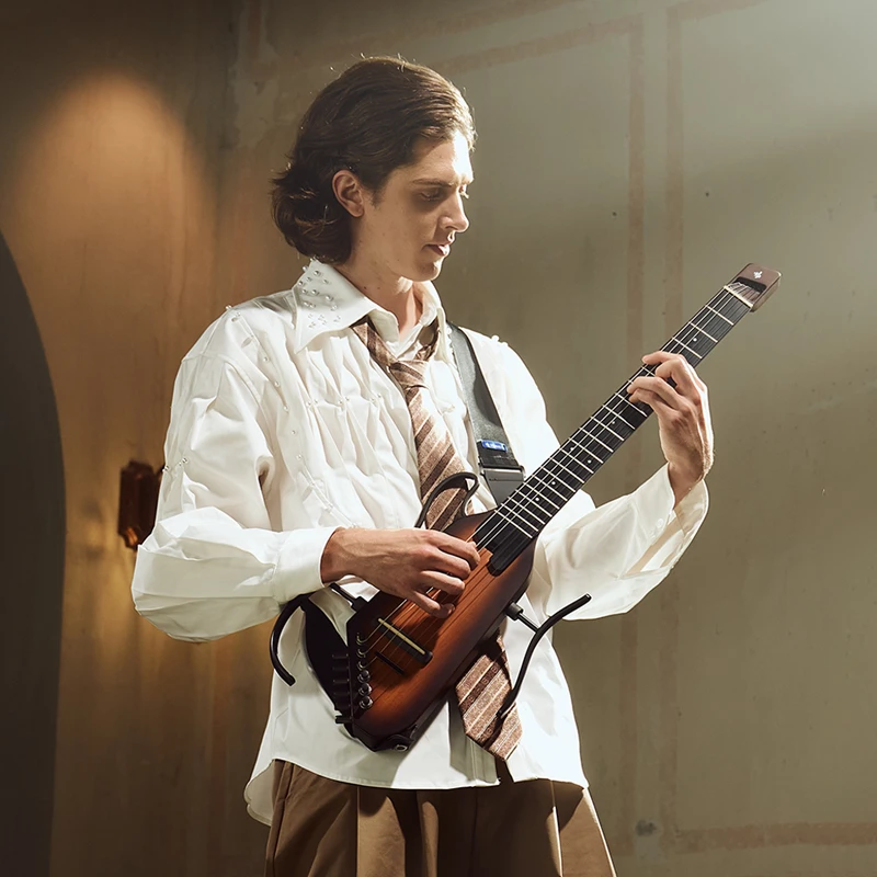 DONNER唐农HUSH-C便携尼龙弦轻音吉他民谣古典折叠旅行初学男女生