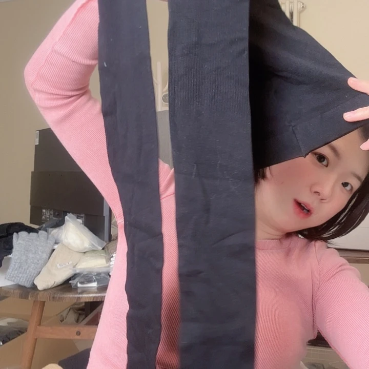 三醋酯纤维CK原厂薄款黑色打底裤