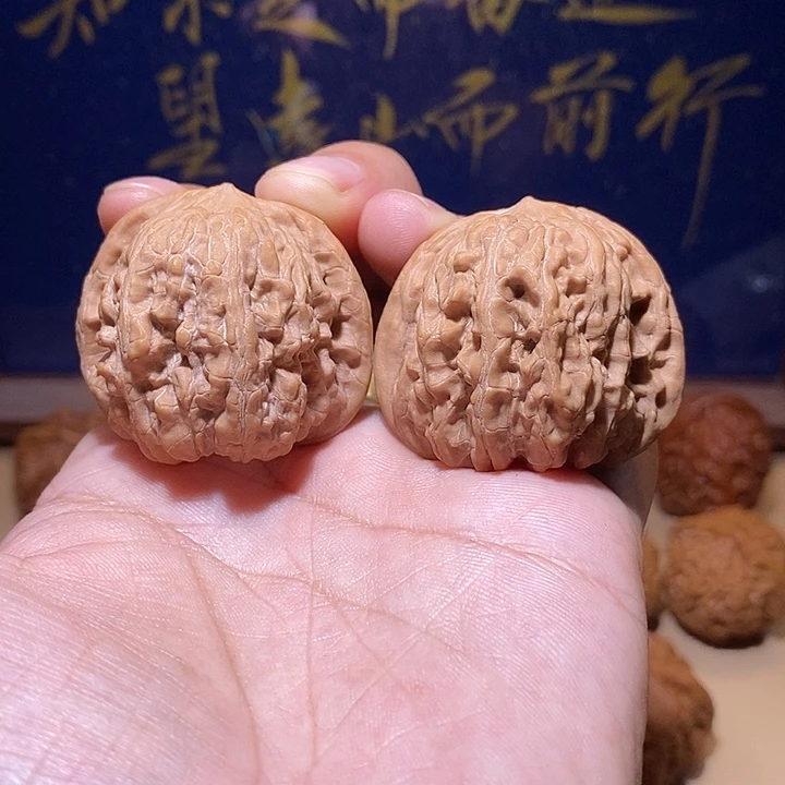 把件文玩核桃全品无修40尺平谷凹底