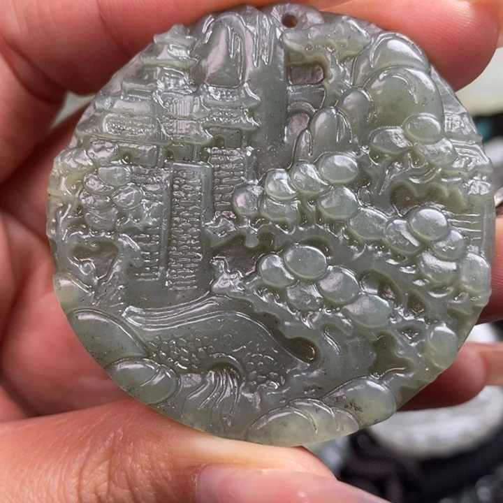 和田玉未镶嵌颈饰