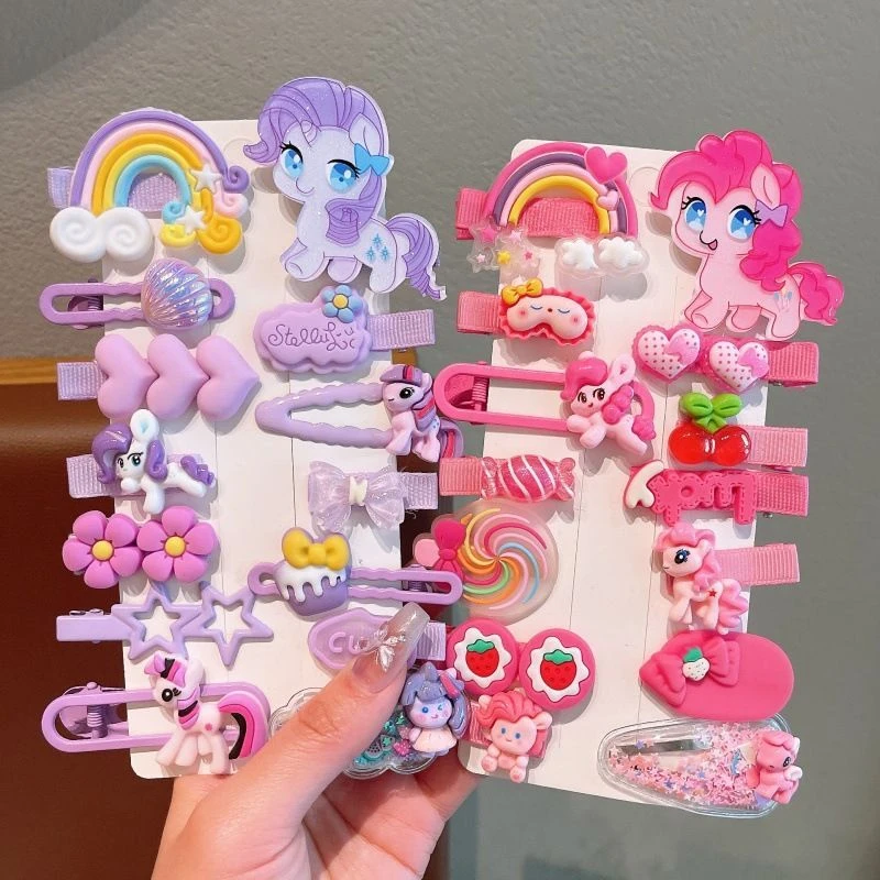 儿童发夹可爱小马宝莉发饰卡通刘海夹发卡女童bb夹宝宝头饰