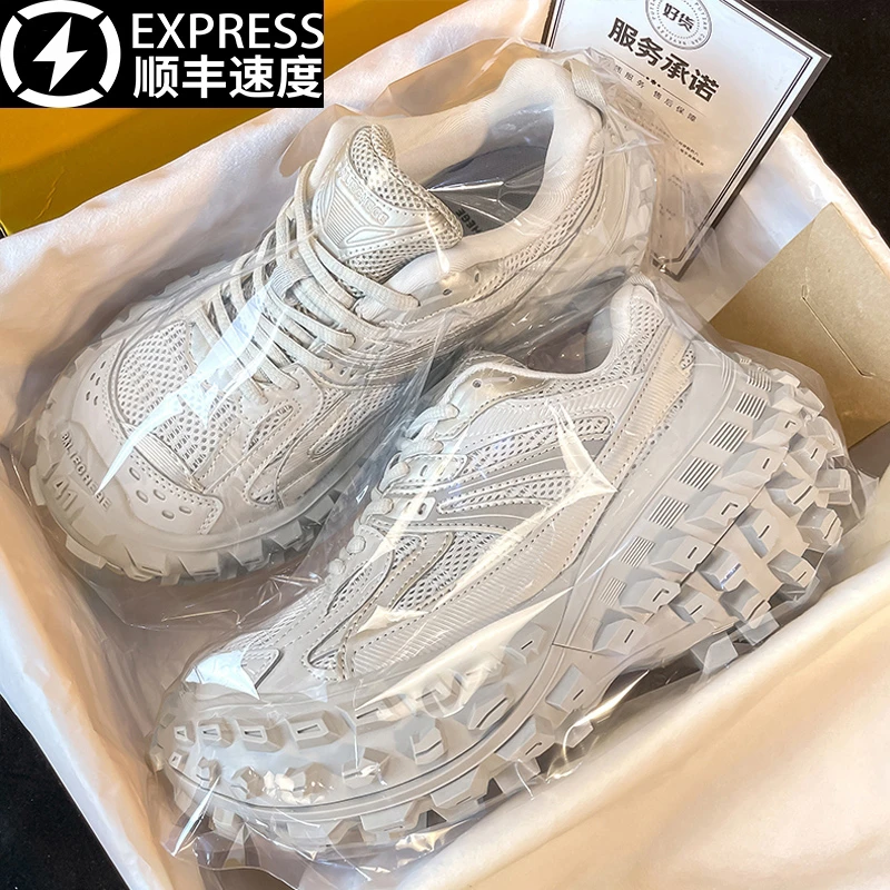 专柜正品巴黎轮胎鞋2025新款春季网红爆款厚底增高运动休闲老爹鞋