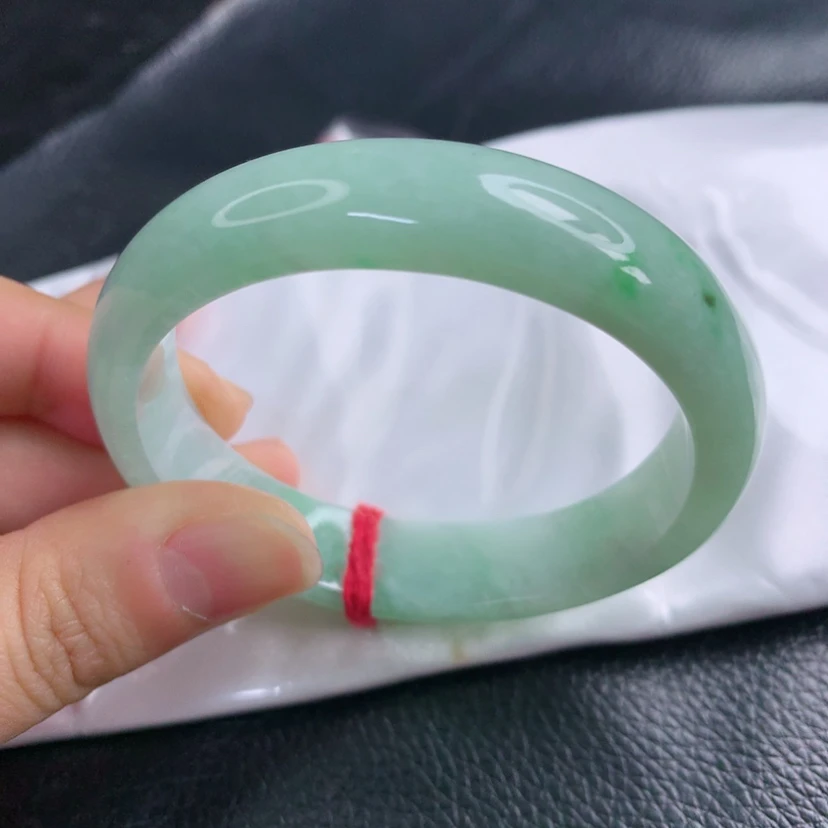 内径54mm贵妃缅甸天然翡翠A货满绿正圈手镯时尚百搭款玉镯