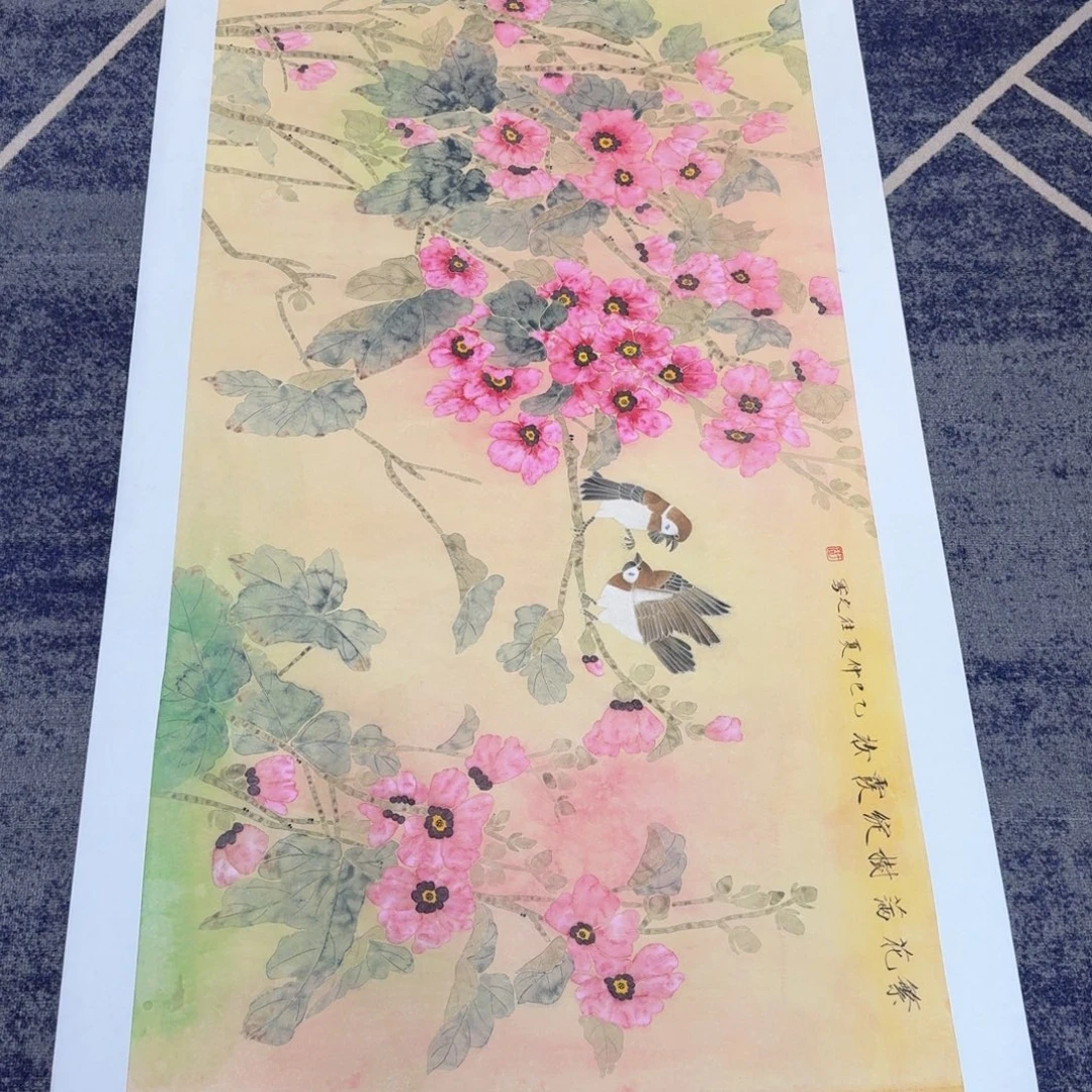国画国画作品山水花鸟