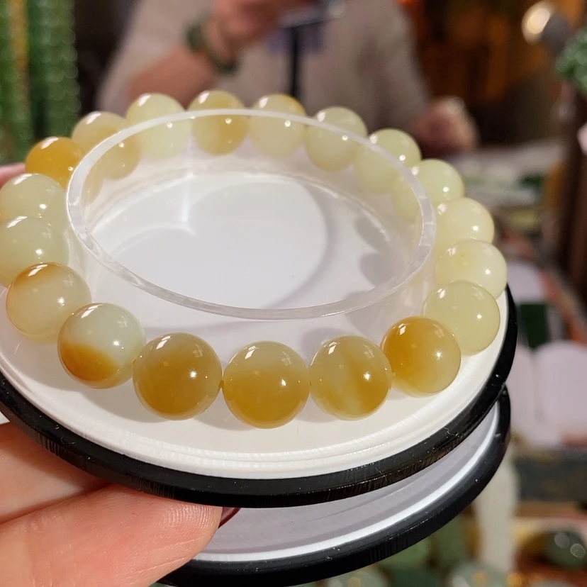 【闪购商品】未镶嵌手链和田玉（糖玉）