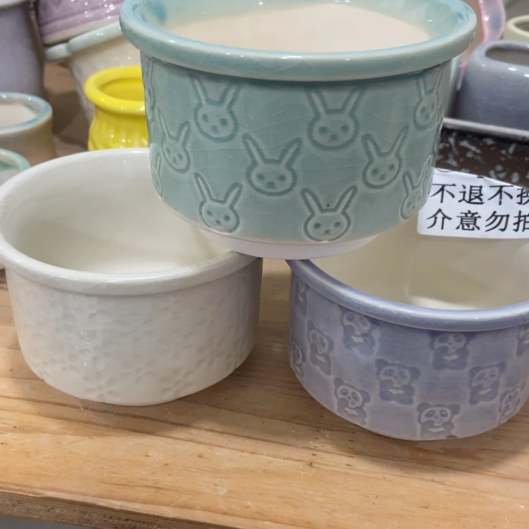 红陶高温陶瓷花盆