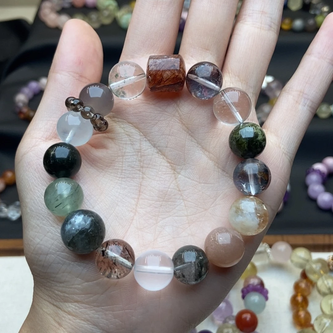 合金手链水晶绿幽灵