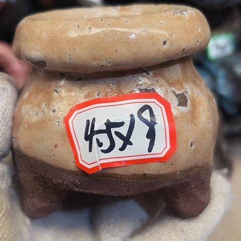 红陶粗陶花盆手工