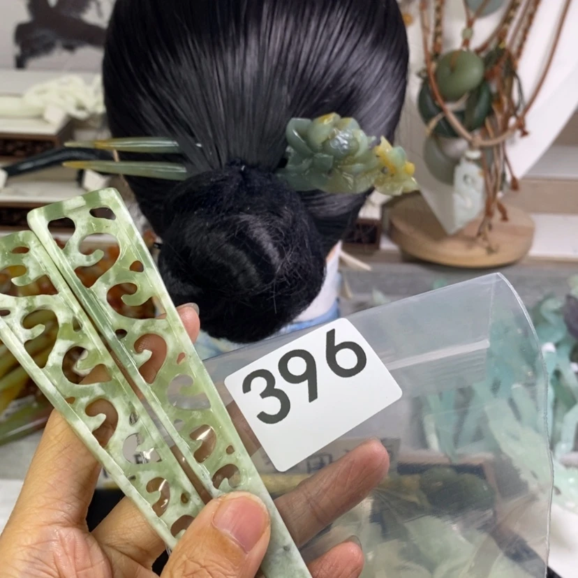 【闪购商品】岫玉发饰未镶嵌衣*于