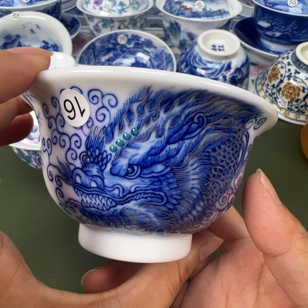 景德镇纯手工纯手绘茶具木木16