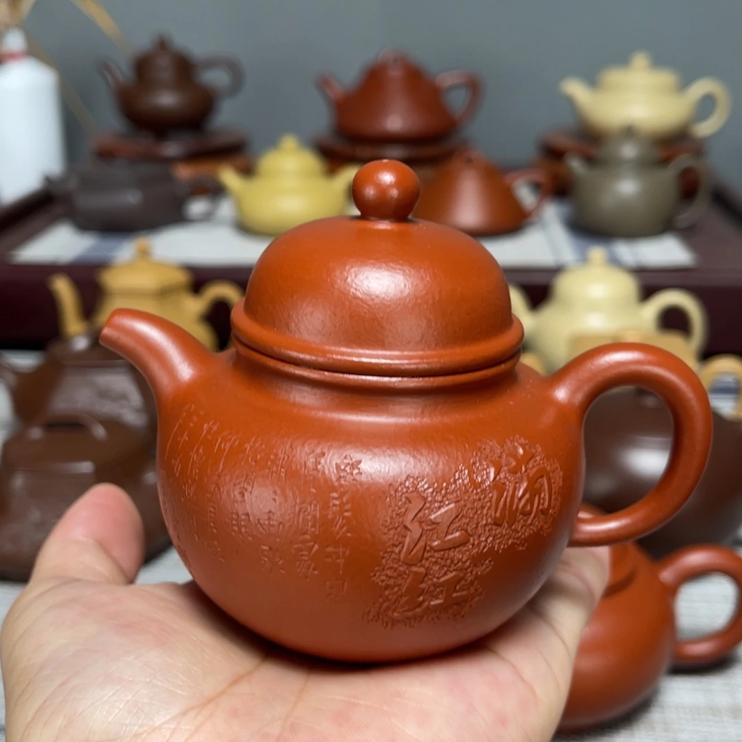 茶壶紫砂全手工制作135cc