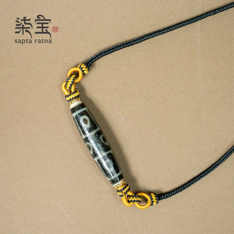 （保真）九眼水象纹藏编珠珠天然玛瑙民族风复古简约大气男女同款