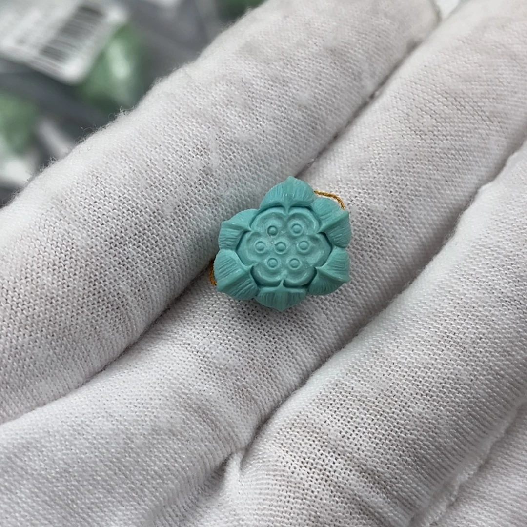 绿松石未镶嵌莲蓬编号114