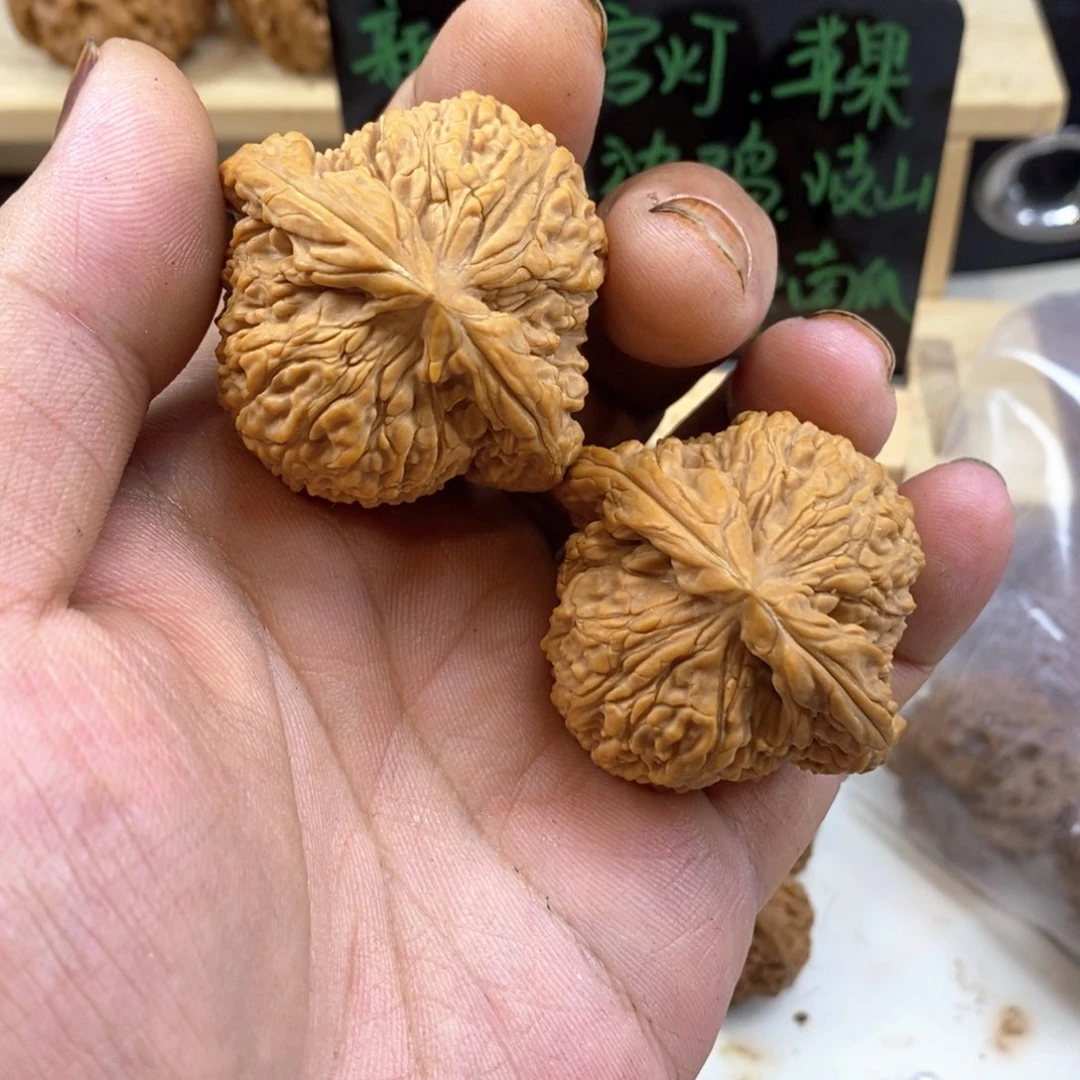 一***-文玩核桃手把件44全品南疆石