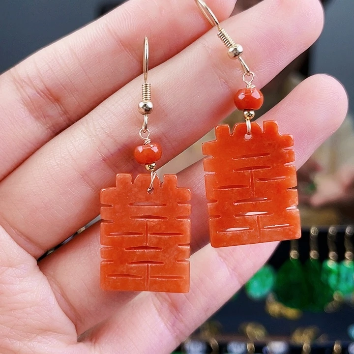 翡翠耳饰未镶嵌饰品