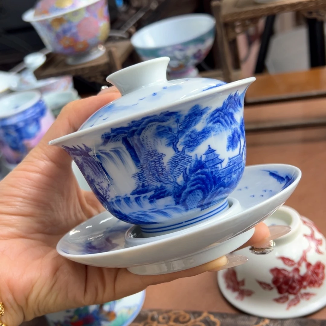 杯又**水景德镇陶瓷手工工艺