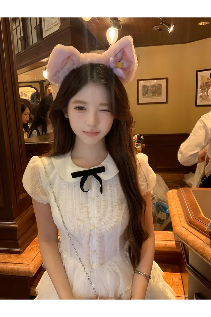 纯欲夏季新款千金少女风蕾丝花边蛋糕裙连衣裙甜美显瘦裙子女