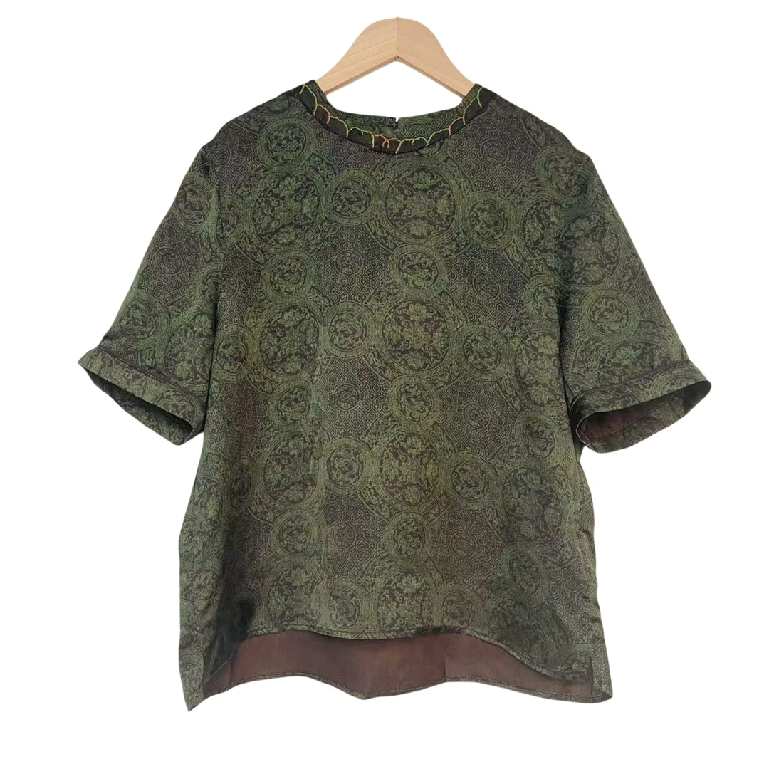 【绿萝】中式国风洋气气质百搭减龄显白新款小衫