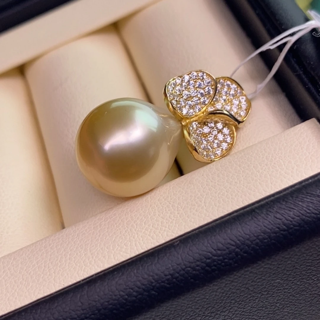 颈饰银S925镶嵌海水珍珠