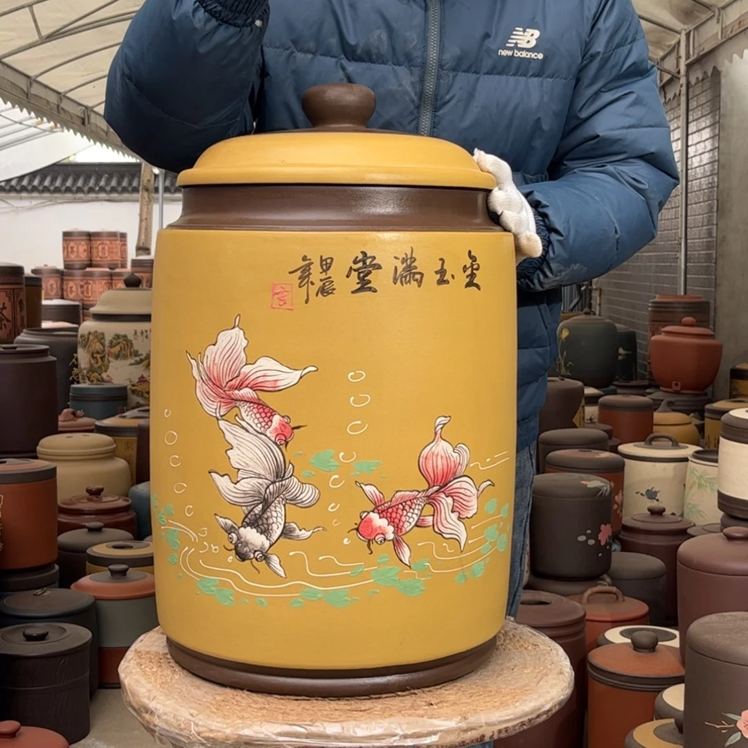 紫砂茶叶罐45 饼茶叶罐